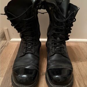 Black Leather Men's Boots